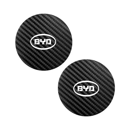 Dessous de verre étanche pour voiture, 2 pièces, tapis de tasse d'eau antidérapant pour BYD Atto 3 Yuan Plus Han Tang EV F3 E6 Dmi Song F0 Qin Pro G3 I3