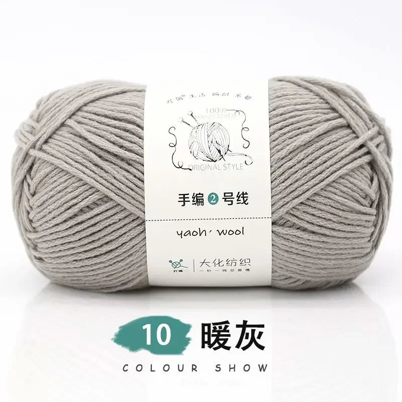 Fil de Coton Crocheté à la Main, 100g, Bricolage, Laine pour Bébé, Écharpe, Veste, Pull