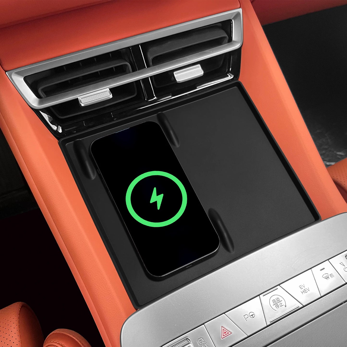 Tapis de chargement sans fil antidérapant pour BYD Tang L 2025, tapis de protection pour chargeur de téléphone de voiture, accessoires d'intérieur