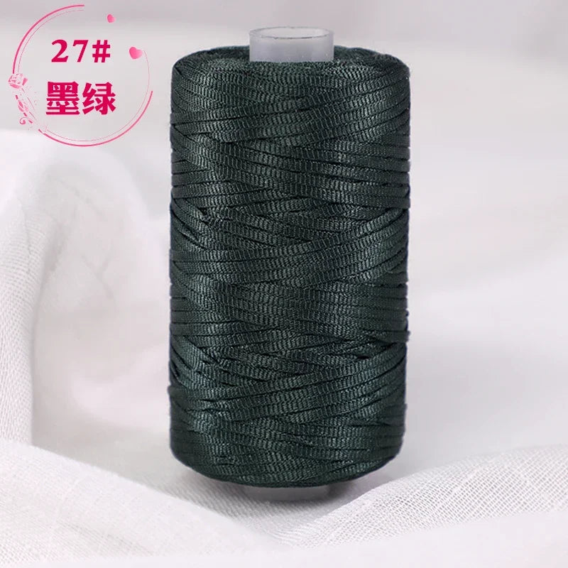 Fil de Crochet d'été en Satin, 100g/bobine, sangle conçue, fil fantaisie mélangé pour bricolage, chapeau, sac à main, pull, chapeau, 1 pièce