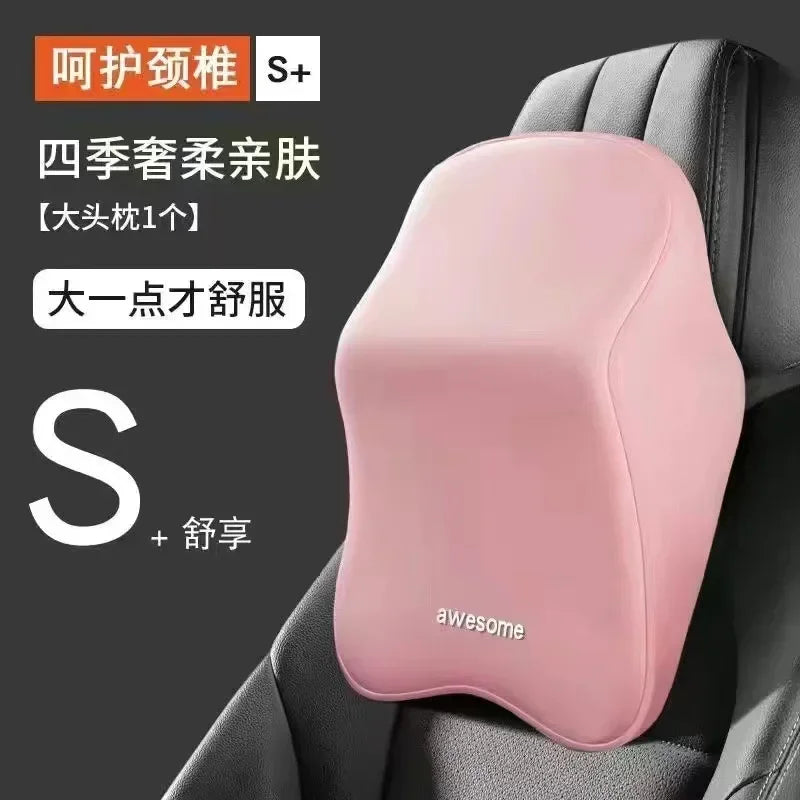 Nouvel appui-tête de voiture avec support lombaire, coussin en mousse à mémoire de forme pour le cou et protection des épaules pour un confort amélioré