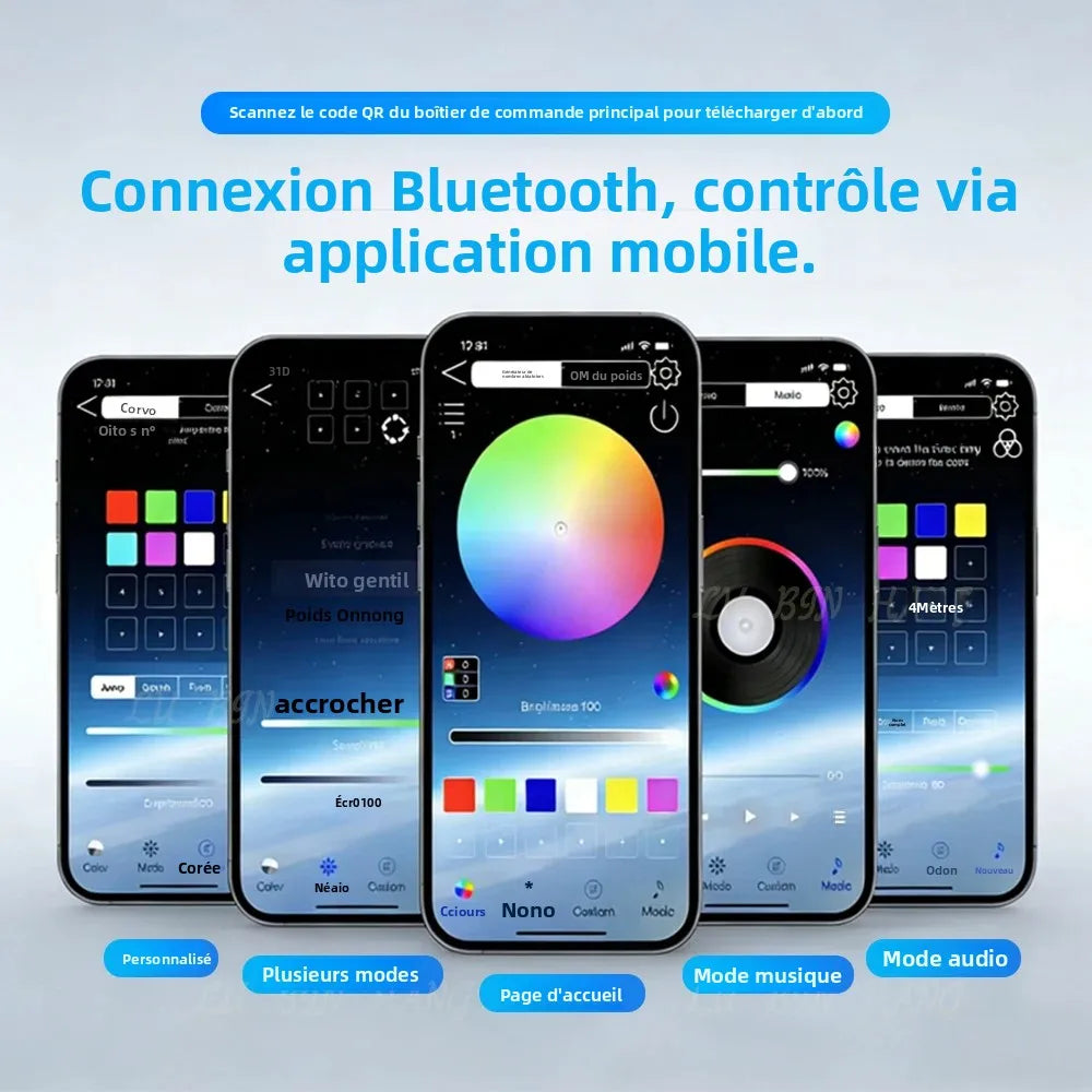 إضاءة محيطية RGB بـ 64 لونًا لسيارة مازيراتي جيبلي M157 وكواتروبورتي M156 موديلات 2013-2023، توصيل وتشغيل 1:1، لوحة ليزر OEM، قطع غيار سيارات