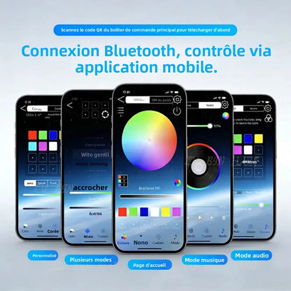 إضاءة محيطية RGB بـ 64 لونًا لسيارة مازيراتي جيبلي M157 وكواتروبورتي M156 موديلات 2013-2023، توصيل وتشغيل 1:1، لوحة ليزر OEM، قطع غيار سيارات