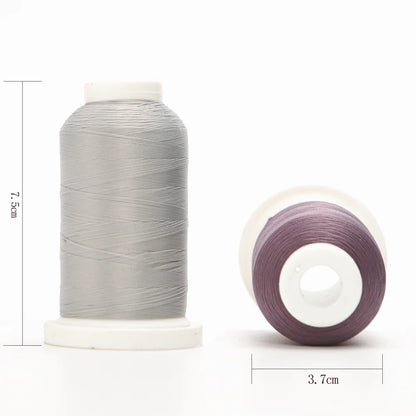 Fil laineux en Nylon à haute élasticité Tex 18, fil extensible, épaisseur moyenne, 1000 mètres de Long, surjet de couture sans couture, 8 couleurs au choix