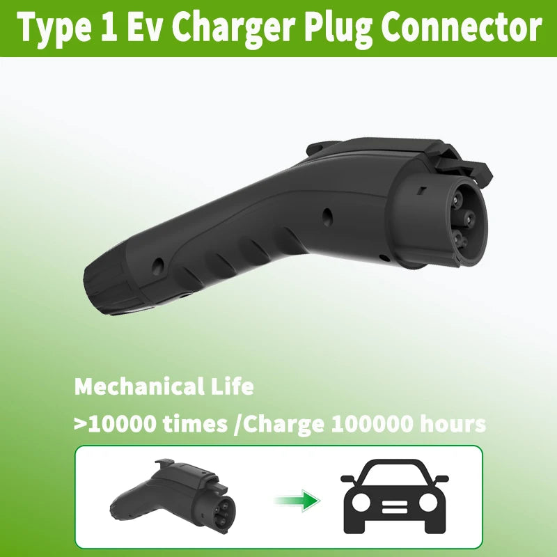 Prise de chargeur EV portable, connecteur SAE J1772, Type 1, 16A, 32A, 40A, 50A, États-Unis, voiture électrique, station de charge de véhicule, boîtier mural EVSE
