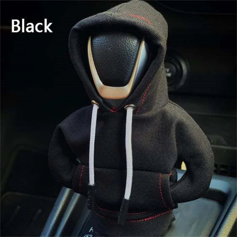 Sweat à capuche à la mode pour voiture, couvercle de pommeau de levier de vitesse, poignée manuelle, décoration de levier de vitesse, accessoires d'intérieur automobile, nouvelle collection 2024