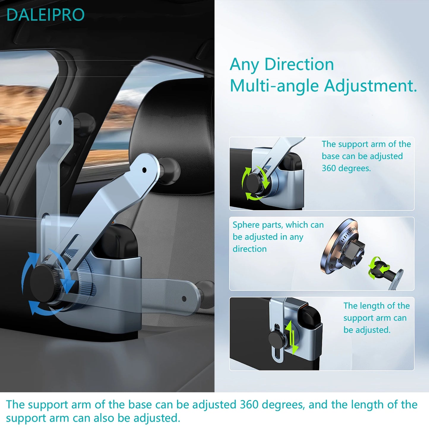 Support de téléphone de voiture en alliage d'aluminium pour BYD Seal U, support de charge sans fil, aspiration magnétique, écran d'affichage, partenaires
