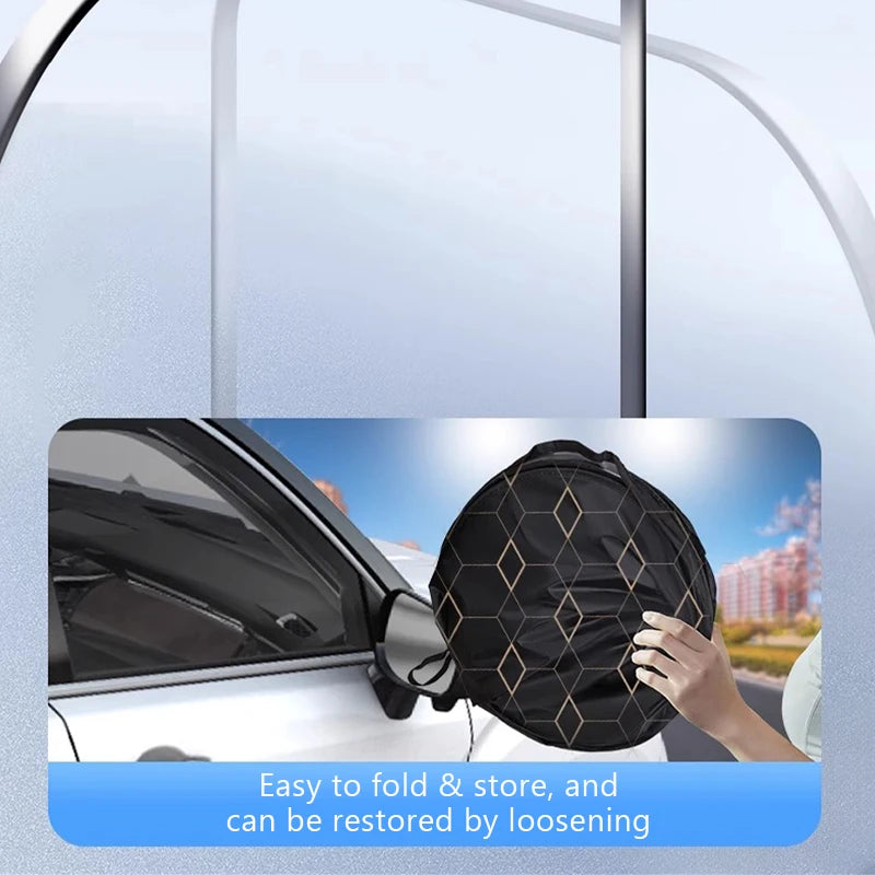 SEAMETAL pare-soleil de voiture pare-brise Laser couverture de pare-soleil pliable voiture fenêtre avant Protection solaire isolation thermique couverture de pare-brise