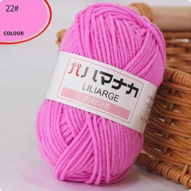 Fil de laine à tricoter en coton doux et doux pour bébé, fil de velours en fibres épaisses, fil de laine à tricoter à la main pour pull de bricolage