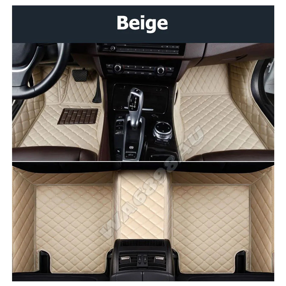 Tapis de sol de voiture personnalisé pour Xpeng P7 2020 – 2024, tapis de sol de voiture en cuir résistant à l'usure de haute qualité