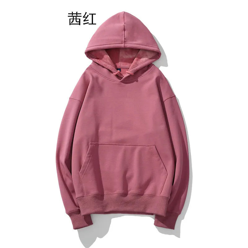 Pull en peluche à épaules dénudées pour hommes, Logo personnalisé, ample, couleur unie, grande taille, Hip-hop, rue, pull vierge