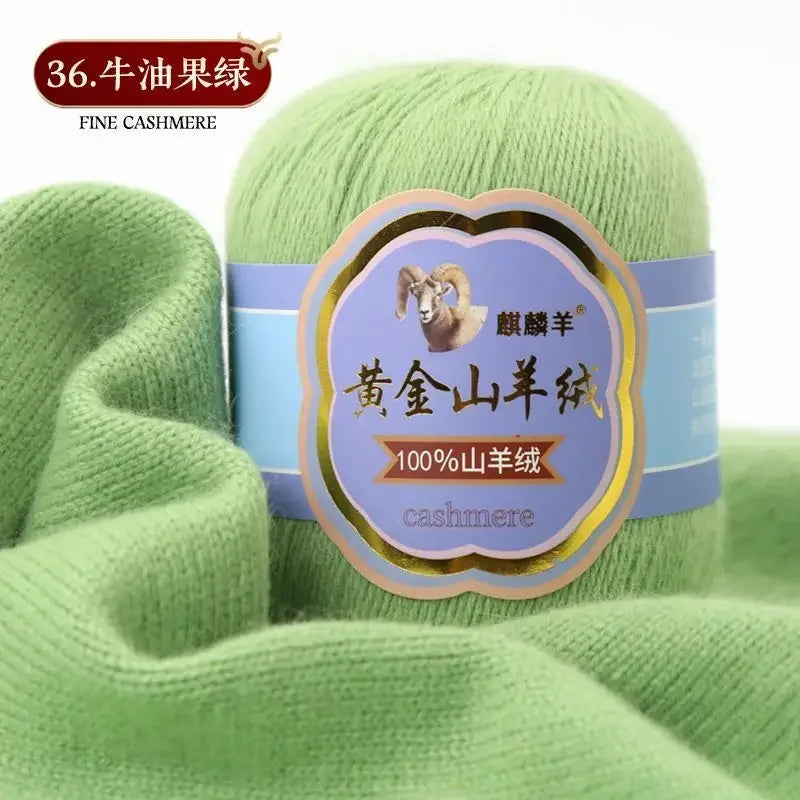 Fil de laine 100 cachemire pour optique moyenne ogo, écharpe, chaussettes, glafraîchement, chaud, 3 plis, crochet, doux pour la peau, 100% g/ensemble