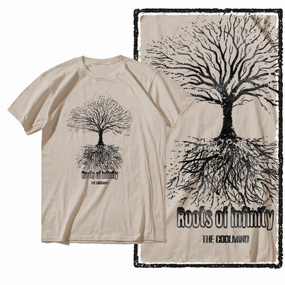 Coolmind MAX yggdrasil printed Exclusive graphic men T shirt 100% cotton big size streetwear men tshirt cool t-shirt tee shirts