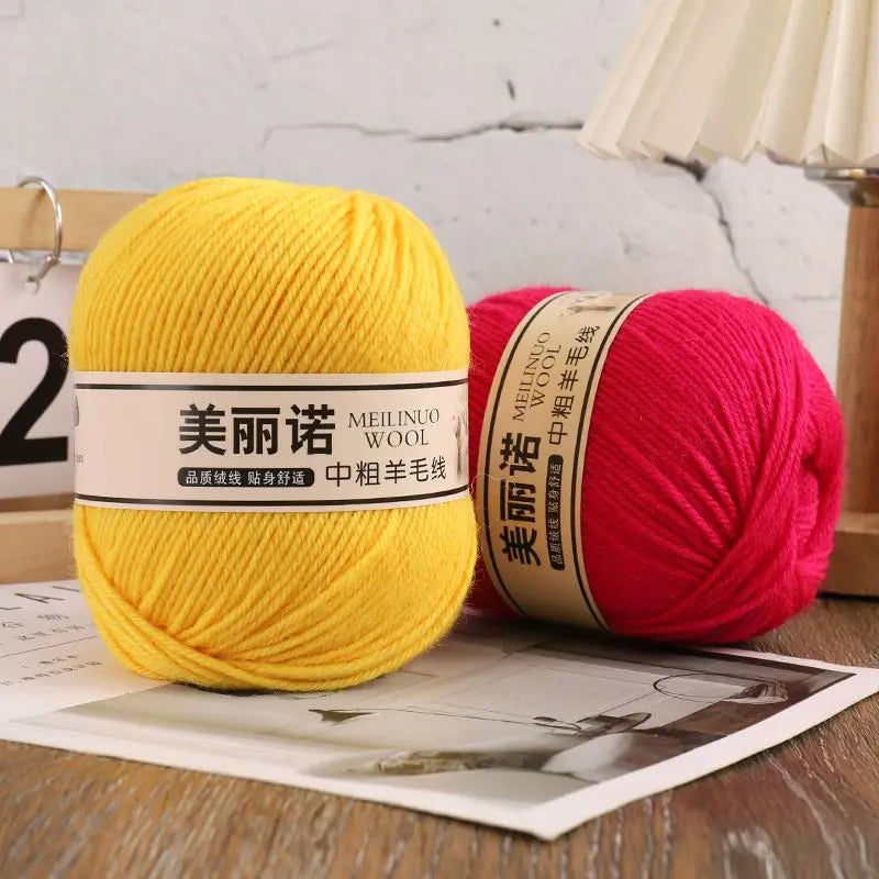 Fil de laine mi-épais pour chaussettes, tricot à la main, pull, pantalon, foulards, vêtements en cachemire mérinos, fil de Crochet doux pour bébé, 500 g/ensemble