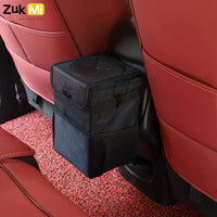 Poubelle de voiture avec couvercle-poubelle étanche, poubelle de voiture, organisateur de camion automobile pliable et sac de rangement, accessoire de voiture
