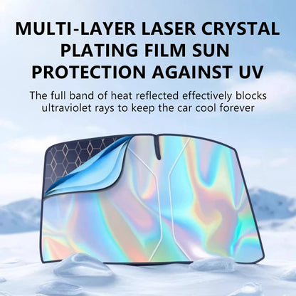 SEAMETAL pare-soleil de voiture pare-brise Laser couverture de pare-soleil pliable voiture fenêtre avant Protection solaire isolation thermique couverture de pare-brise
