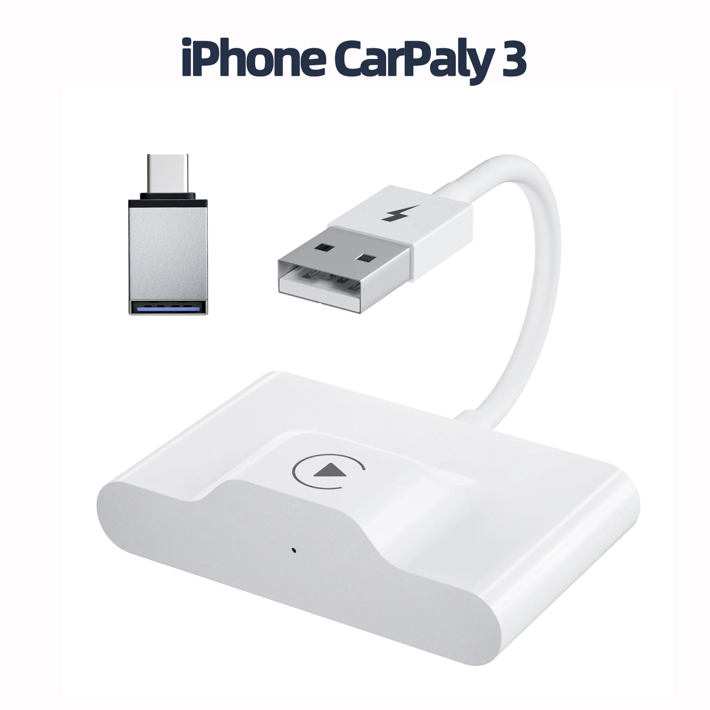 Adaptateur/dongle CarPlay sans fil pour voitures à partir de 2015 et iPhone iOS 10 +, câble d'usine