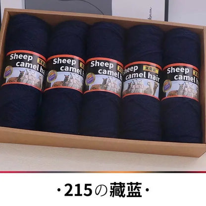 Fil de cachemire épais pour Crochet, tricot à la main, pull, écharpes, manteaux, chapeau, gants, bricolage, fil de laine d'alpaga doux et chaud, 500 g/ensemble