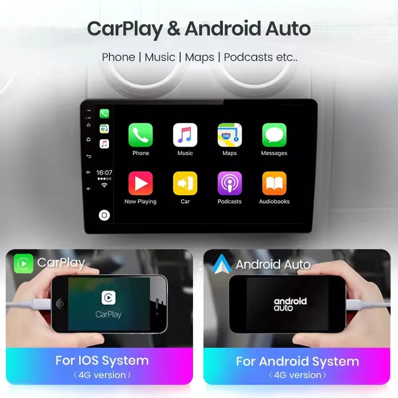 JIUYIN-Autoradio TS18 AI Voice Wireless CarPlay Android Auto Radio pour Smart Fortwo 451, 2005-2010, 4G, GPS, 2Din, Limitation de la voiture