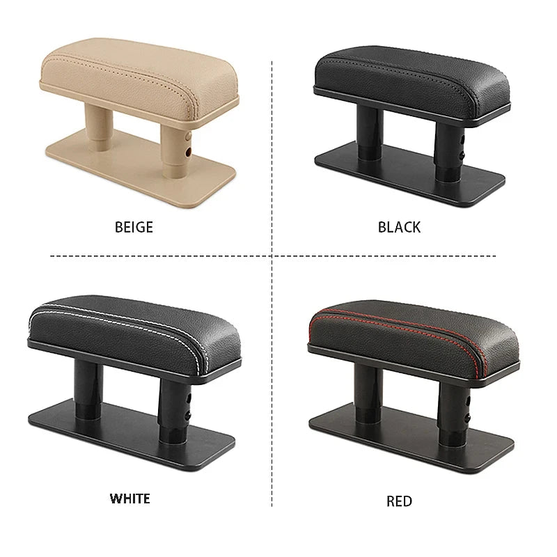 SEAMETAL – coussin d'accoudoir de porte de voiture, hauteur réglable, coussin de Support de coude, tapis de protection intérieur universels en cuir PU
