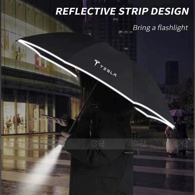 Pare-soleil pliable et automatique pour voiture, lumière Led, coupe-vent, pour Tesla modèle 3 modèle Y modèle S modèle X Cybertruck Beast Roadster