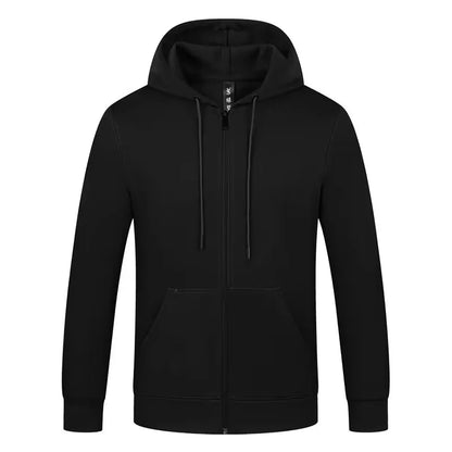 Sweat à capuche zippé à manches longues pour hommes et femmes, logo personnalisé, haut publicitaire décontracté, polyester, logo imprimé, équipe, conçu