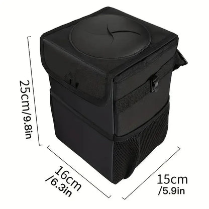 Poubelle de voiture étanche, organisateur d'accessoires de voiture, poche de rangement de voiture, fermé et Portable