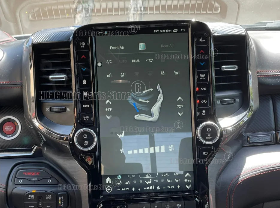 Pour Dodge Ram 2019-2024 stéréo GPS Navigation Android lecteur vidéo multimédia grand écran Qled tête Uint Auto Radio sans fil Carplay