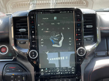 Pour Dodge Ram 2019-2024 stéréo GPS Navigation Android lecteur vidéo multimédia grand écran Qled tête Uint Auto Radio sans fil Carplay