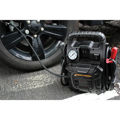 Clore Jump-N-Carry JNC550A 12V 1100 ذروة أمبير Jump Starter مع نظام هوائي