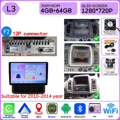 Autoradio Android 16 pour Renault Trafic 2 pour Opel Vivaro A pour Nissan primastar 2001 - 2014 GPS Navigation Carplay Android Auto