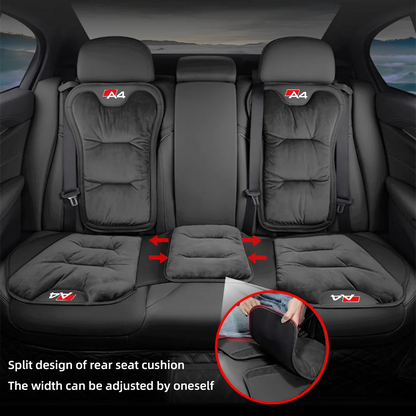 Housse de siège de voiture en flanelle pour Audi A4, coussin de siège avant/arrière en peluche chaud d'hiver, coussin de Protection de chaise, accessoires d'intérieur automobile