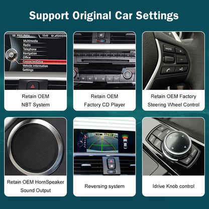 Écran d'affichage multimédia sans fil CarPlay Android Auto, 10.25'12.3', pour BMW série 1 2 3 4 F20 F21 F22 F30 F31 F32 F33
