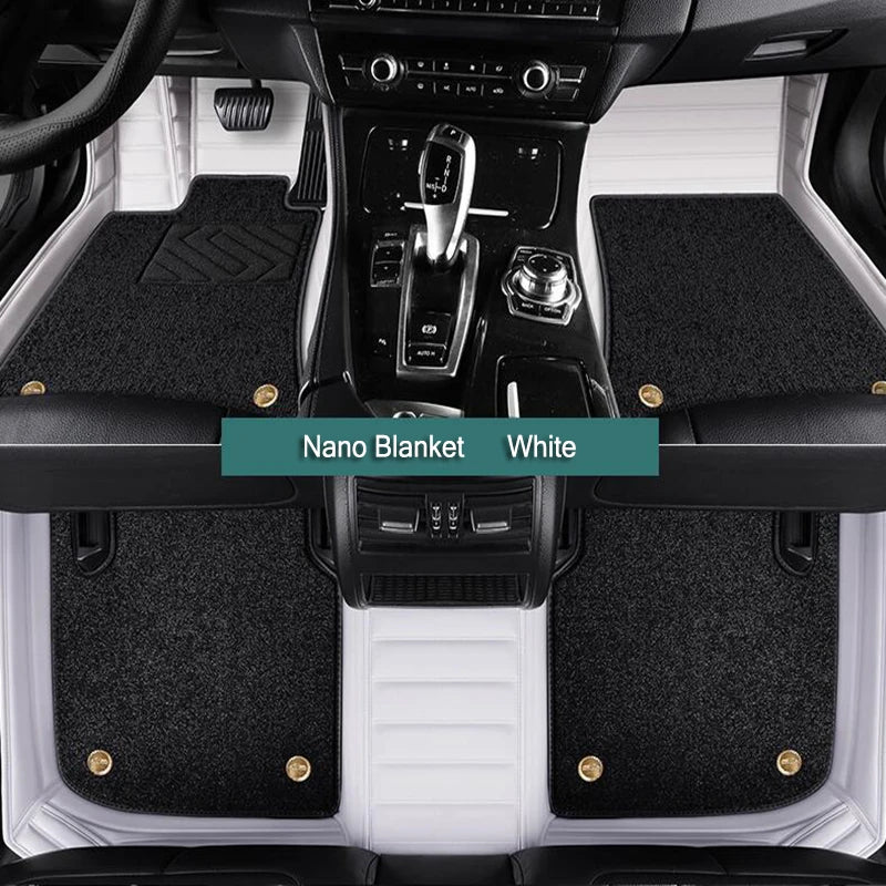 Tapis de sol de voiture personnalisé Double couche 5D, pour Mitsubishi Pajero Sport, accessoires de voiture, doublures de sol