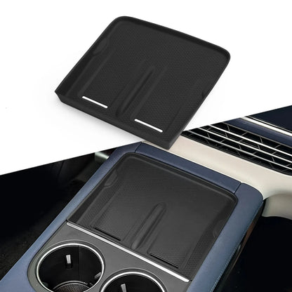 Boîte de rangement centrale de voiture pour Xpeng G9 2022 – 20225, porte-gobelet, plateau de tableau de bord, organisateur de rangement, accessoires d'intérieur de voiture noirs TPE