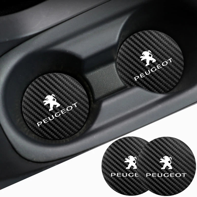 Coussin antidérapant en silicone pour voiture, 2 pièces, accessoires d'intérieur imperméables pour Peugeot 206 208 207 3008 308 2008 107 508 607