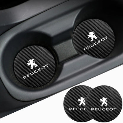 Coussin antidérapant en silicone pour voiture, 2 pièces, accessoires d'intérieur imperméables pour Peugeot 206 208 207 3008 308 2008 107 508 607