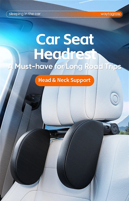 Oreiller de voiture en mousse à mémoire de forme, pour voyage, coussin de soutien du cou réglable, appui-tête universel pour siège de passager