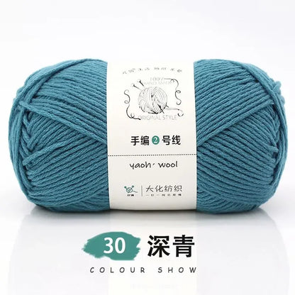 Fil de Coton Crocheté à la Main, 100g, Bricolage, Laine pour Bébé, Écharpe, Veste, Pull