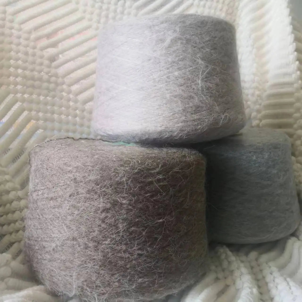 Laine tricotée à la main en forme de lapin Super douce, fil Mohair au Crochet chaud, acrylique, anti-boulochage, pour pull, écharpe, haute qualité, 500g, 1 pièce
