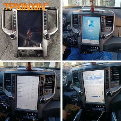 Android 13 multimédia stéréo pour Dodge RAM 2018 ~ 2020 GPS Navigation Auto vidéo Radio récepteur lecteur Qualcomm 8 core unité principale