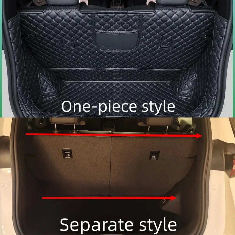 Tapis de coffre de voiture personnalisé en cuir de mouette, couverture complète, doublure de chargement, accessoires d'intérieur imperméables pour BYD Dolphin Mini /surf 2025