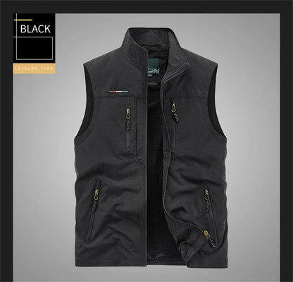 Veste sans manches pour hommes, gilet d'été pour Cargo, escalade, chasse, photographe en plein air, pêche, Camping, vêtements de travail, 2024
