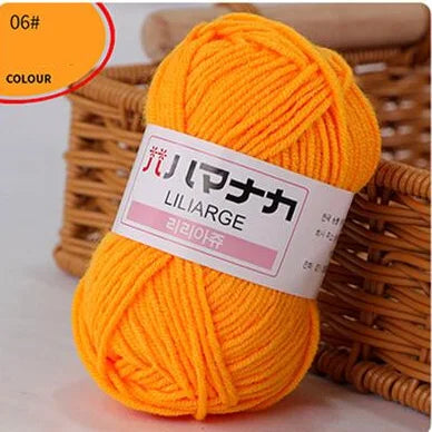 Fil de laine à tricoter en coton doux et doux pour bébé, fil de velours en fibres épaisses, fil de laine à tricoter à la main pour pull de bricolage