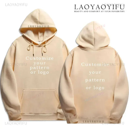 Sweat à capuche personnalisé avec Logo personnalisé, sweat-shirt chauffant et confortable pour étudiant, texte imprimé personnalisé, bricolage, à la mode