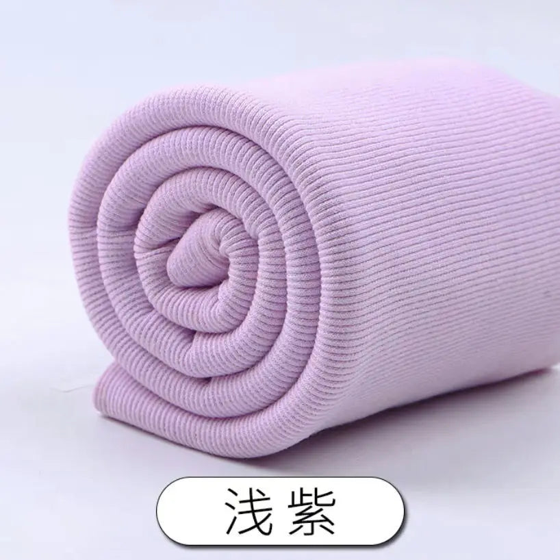 Tissu fileté élastique en coton, manches de sweat-shirt, col, ourlet, bord inférieur, tissu tricoté à revers élastique pour vêtements