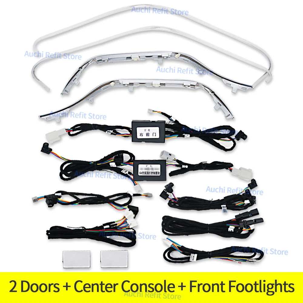 Lumières d'ambiance LED 3/64 couleurs, pour Mercedes Benz W205 X253 classe C GLC coupé C43 C63s, Instrument intérieur, lampe décorative, rénovation