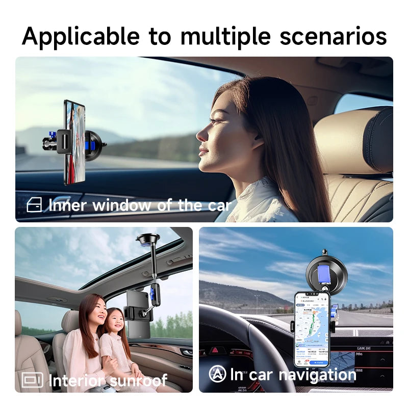 Support de tablette de voiture, support à ventouse à bras Long pour iPad Pro Air 4-13 pouces, tablette Xiaomi SUV camion véhicule ascenseur Uber fenêtre de pare-brise