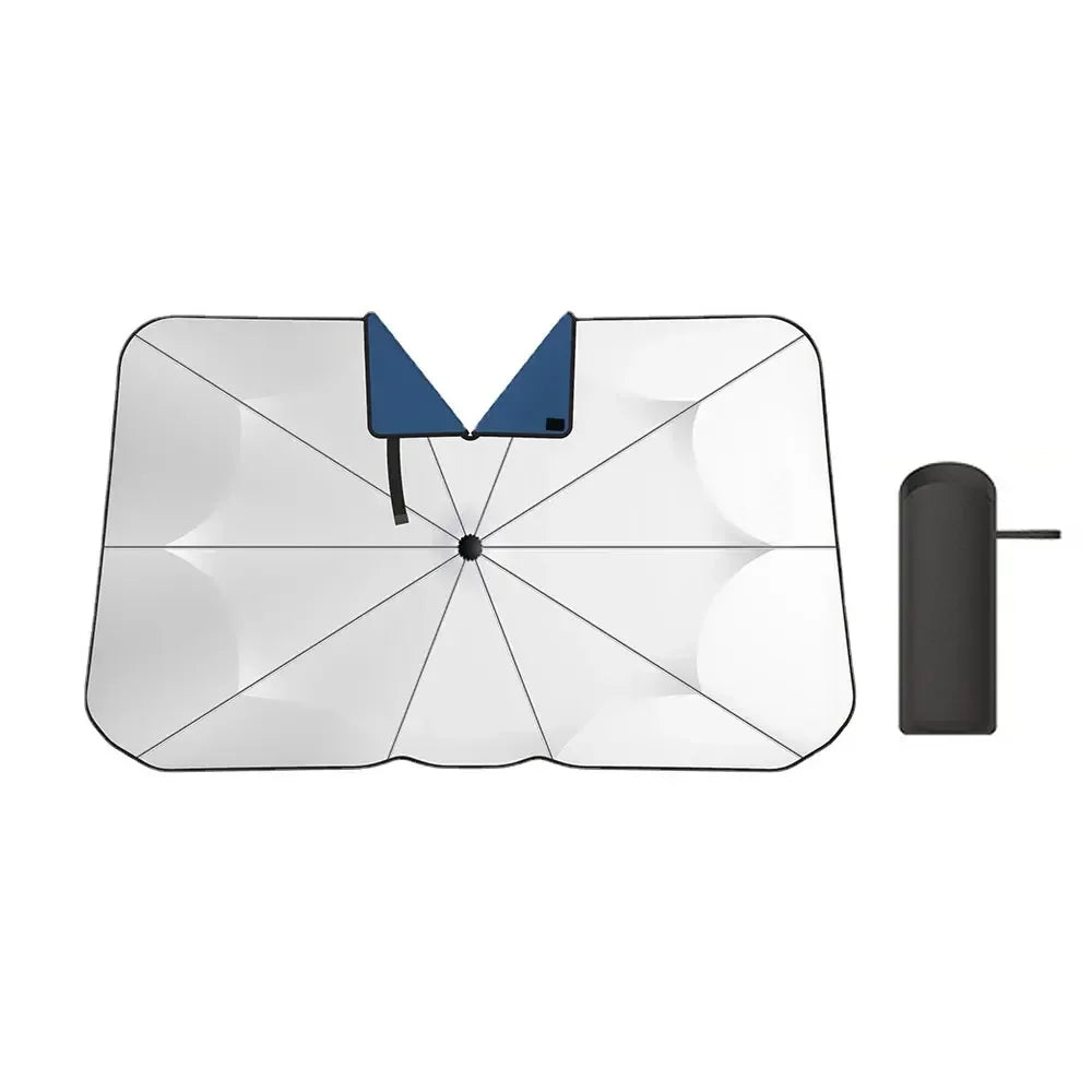 Pare-soleil pliable à col en V pour pare-brise de voiture, ombrage de protection d'isolation automatique, accessoires extérieurs de voiture, parapluie, 1PC