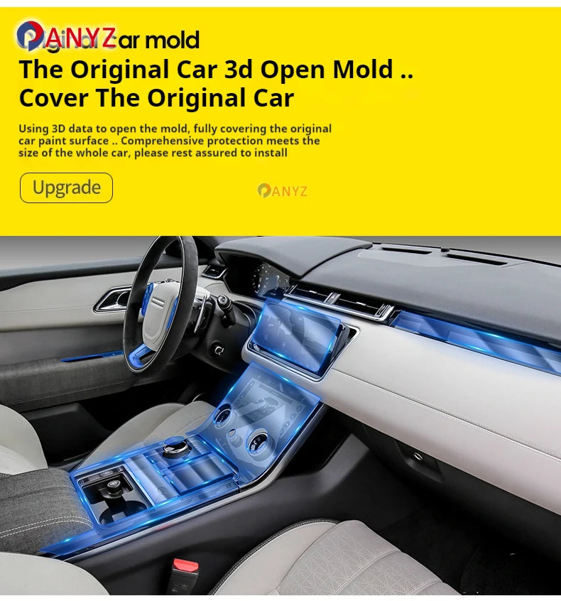Film intérieur Transparent en TPU pour Console centrale de Navigation, autocollant de Protection PPF, accessoires pour BYD SONG PRO 2024 2025